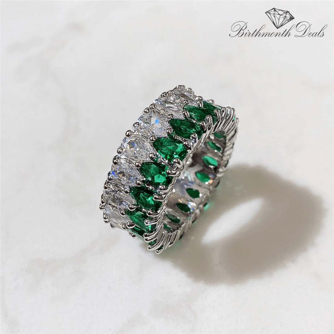 May Emerald Birthstone Ring - Birthmonth Deals