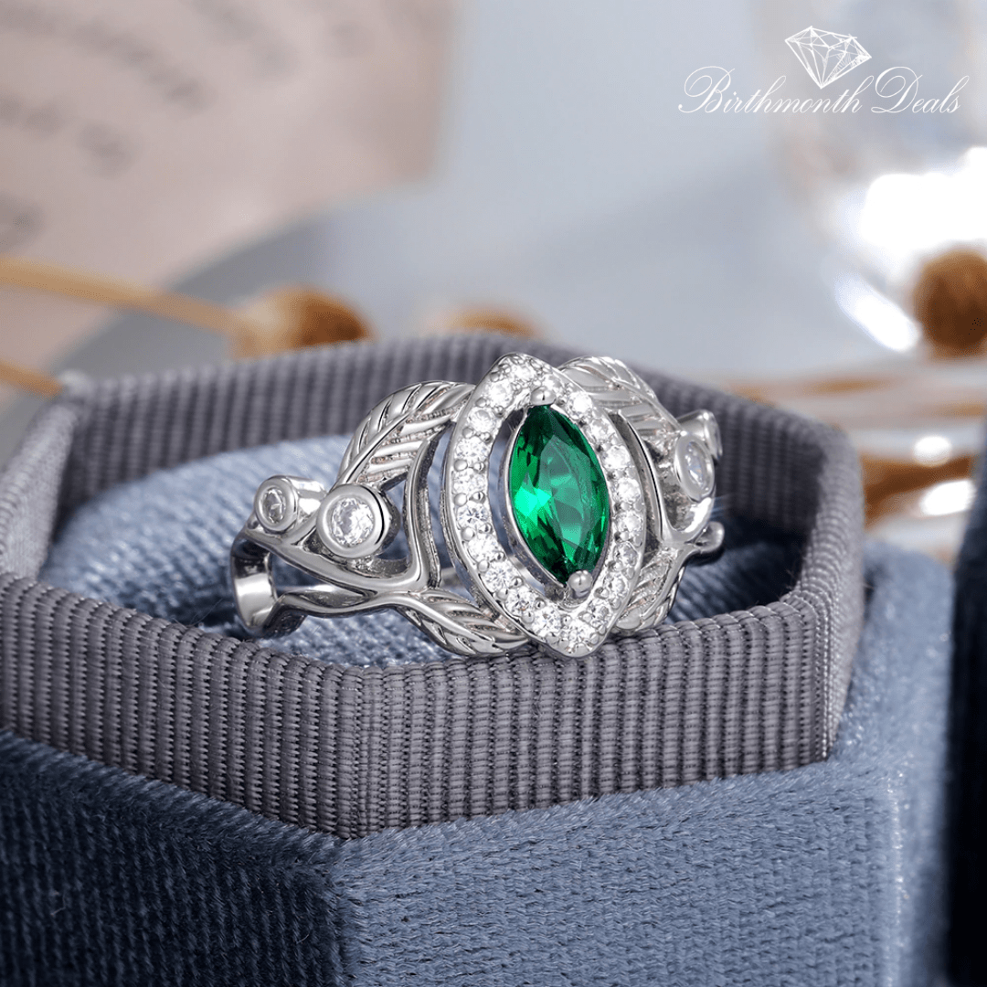 May Emerald Birthstone Ring - Birthmonth Deals