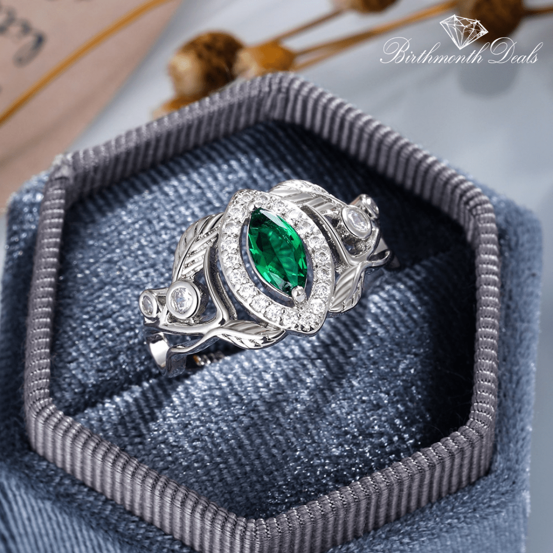 May Emerald Birthstone Ring - Birthmonth Deals