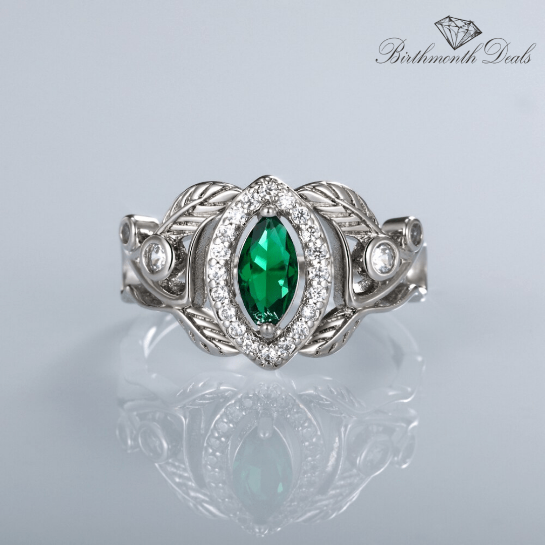 May Emerald Birthstone Ring - Birthmonth Deals