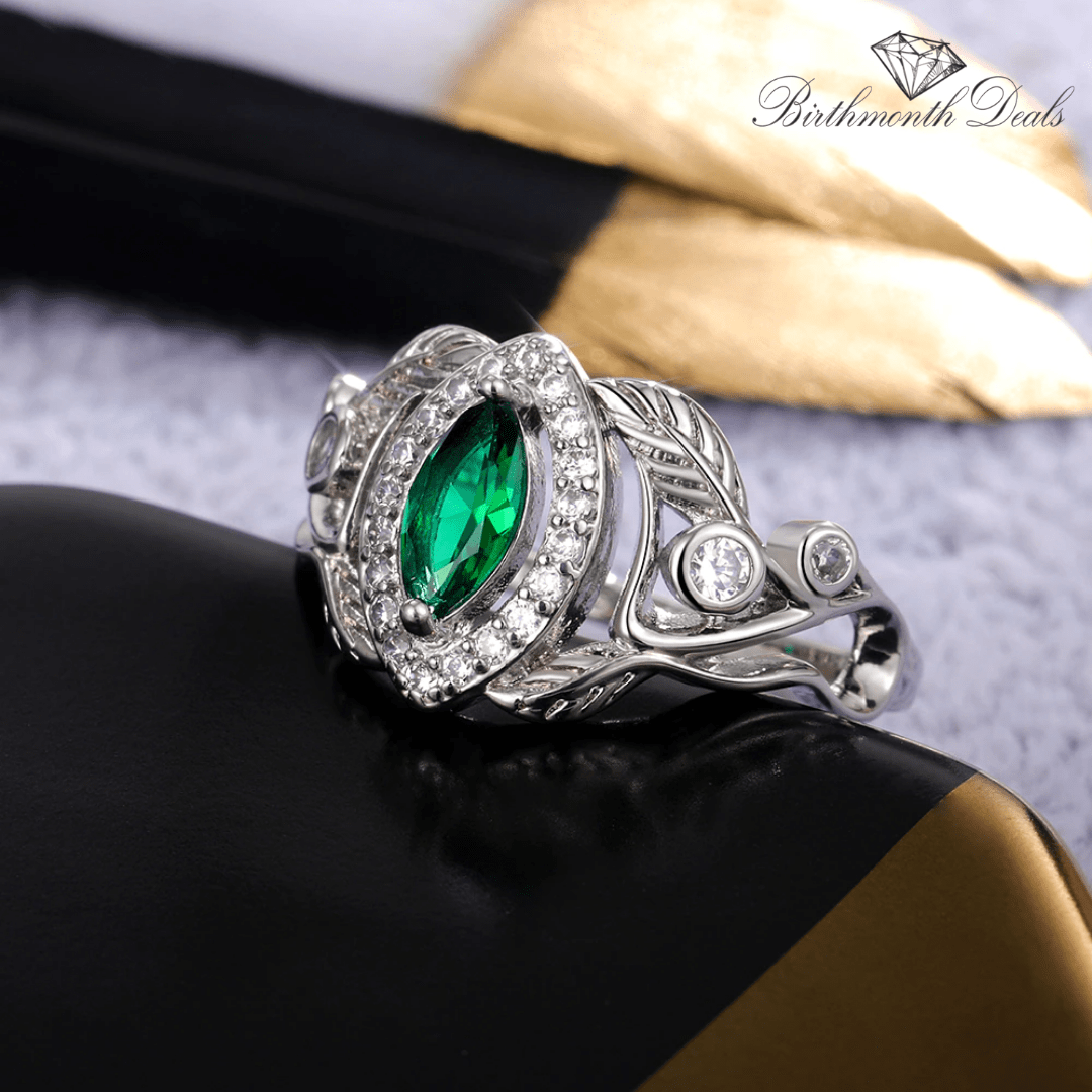 May Emerald Birthstone Ring - Birthmonth Deals