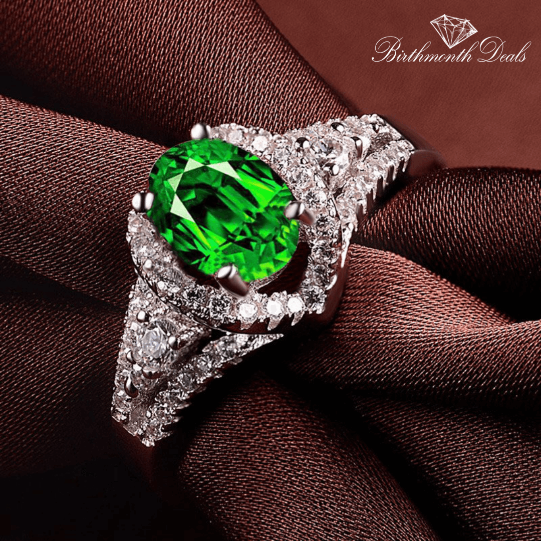 May Emerald Birthstone Ring - Birthmonth Deals