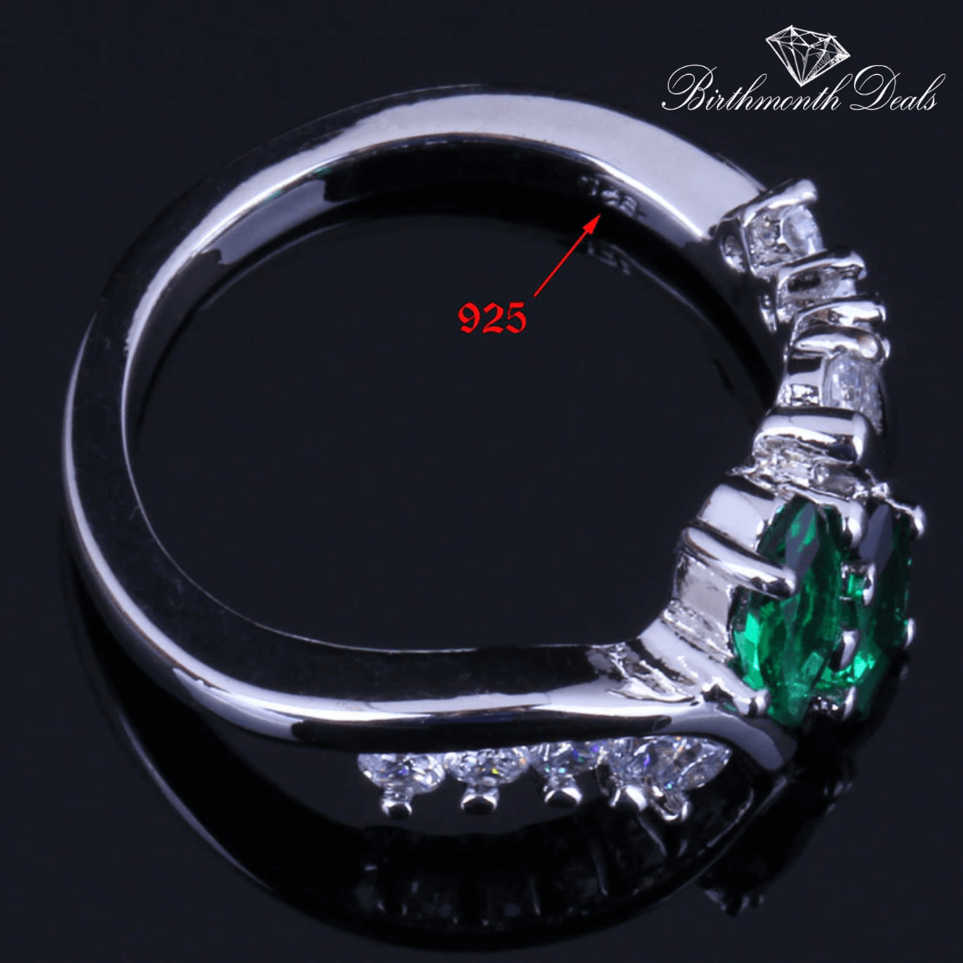 May Emerald Birthstone Ring - Birthmonth Deals