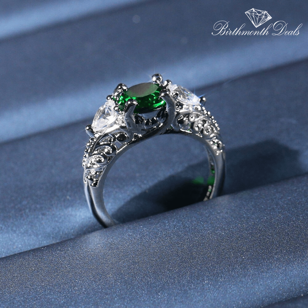 May Emerald Birthstone Ring - Birthmonth Deals