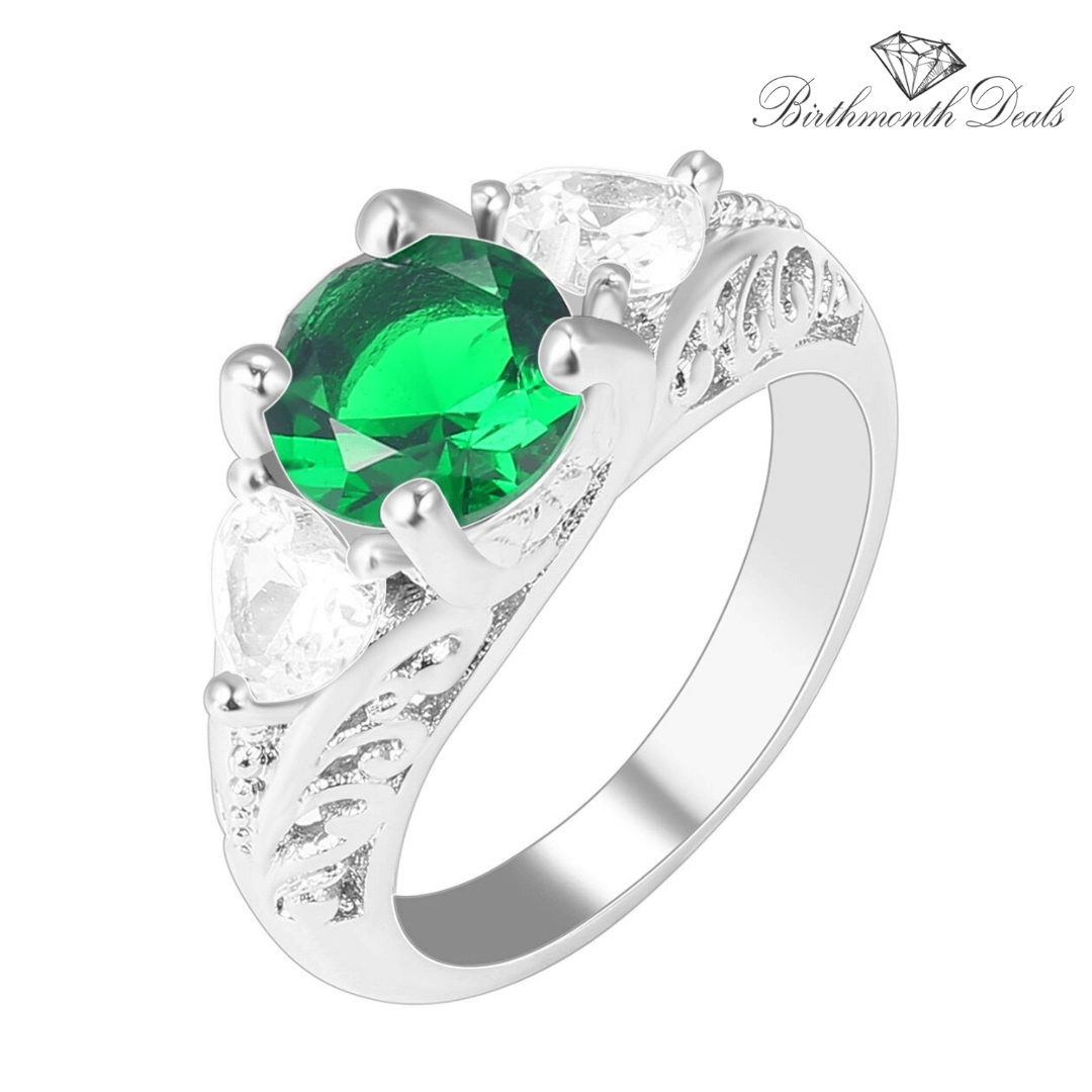 May Emerald Birthstone Ring - Birthmonth Deals