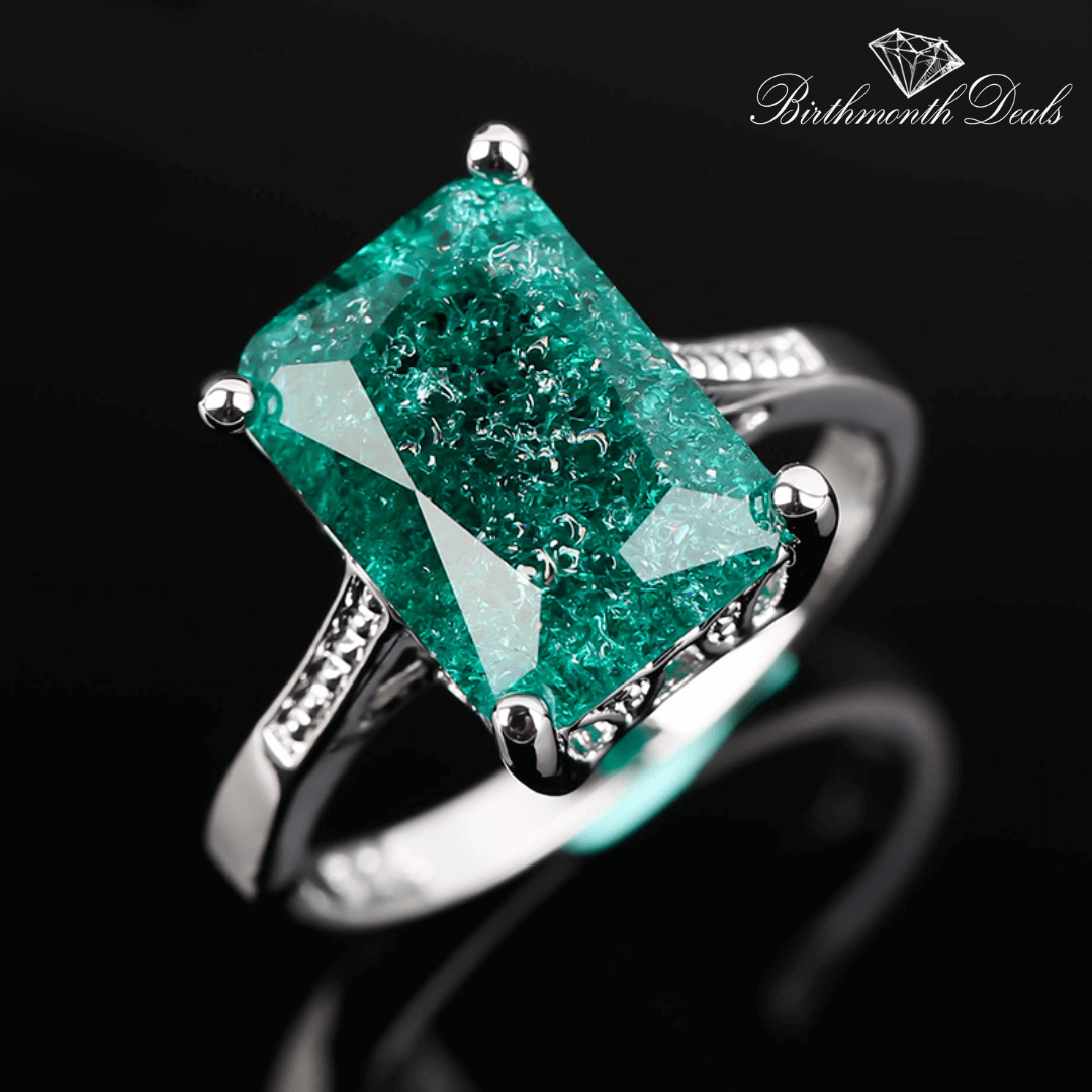 May Emerald Birthstone Ring - Birthmonth Deals