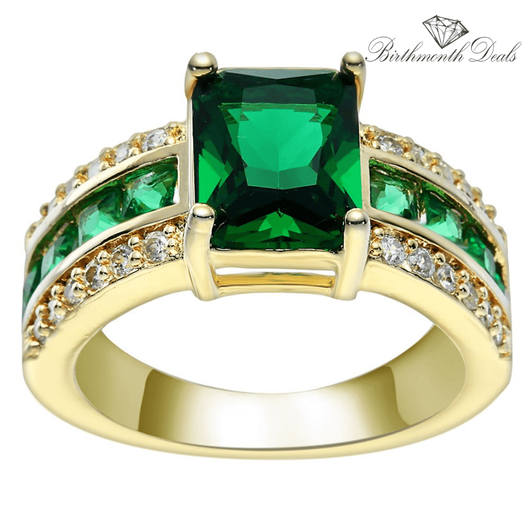 May Emerald Birthstone Ring - Birthmonth Deals