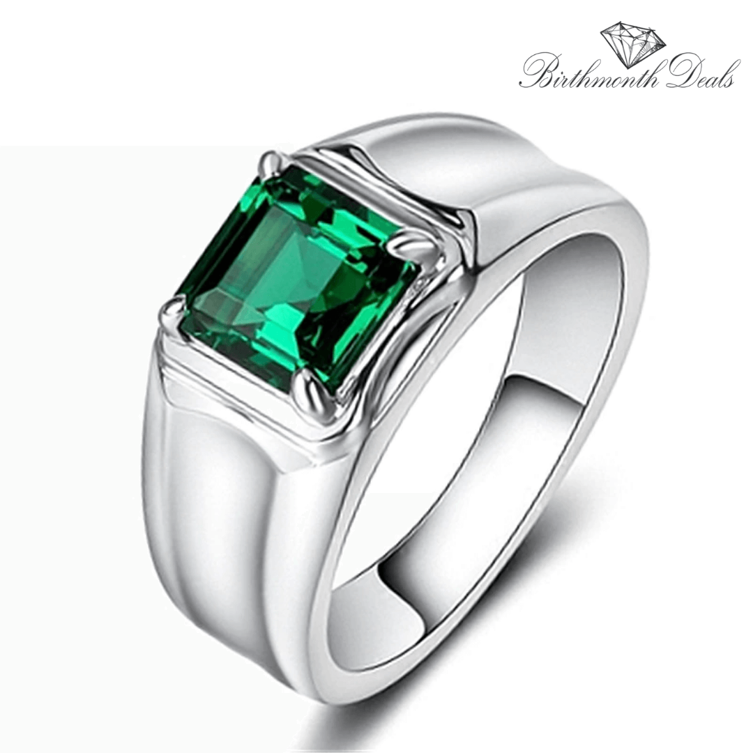 May Emerald Birthstone Ring - Birthmonth Deals