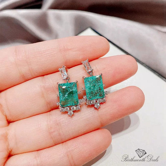 March Aquamarine Birthstone Earrings - Birthmonth Deals