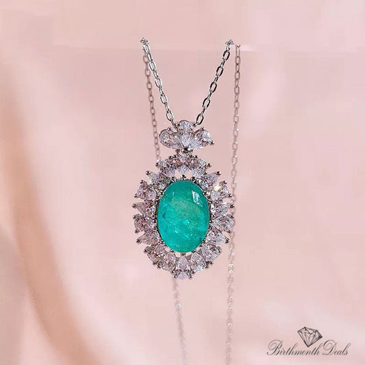 March Aquamarine Birthstone Necklace - Birthmonth Deals