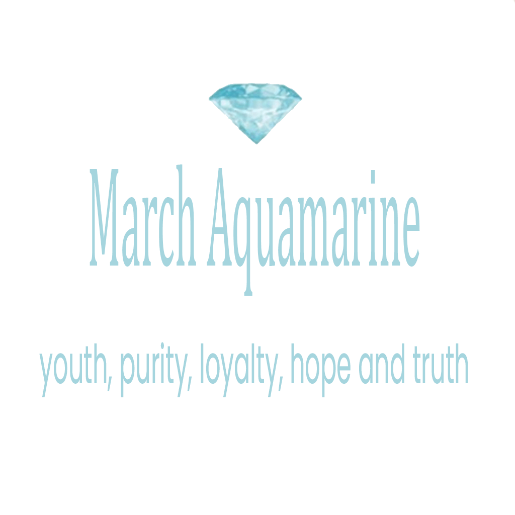 March Aquamarine Birthstone Stacking Ring - Birthmonth Deals