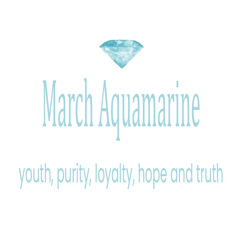 March Aquamarine Birthstone Ring - Birthmonth Deals