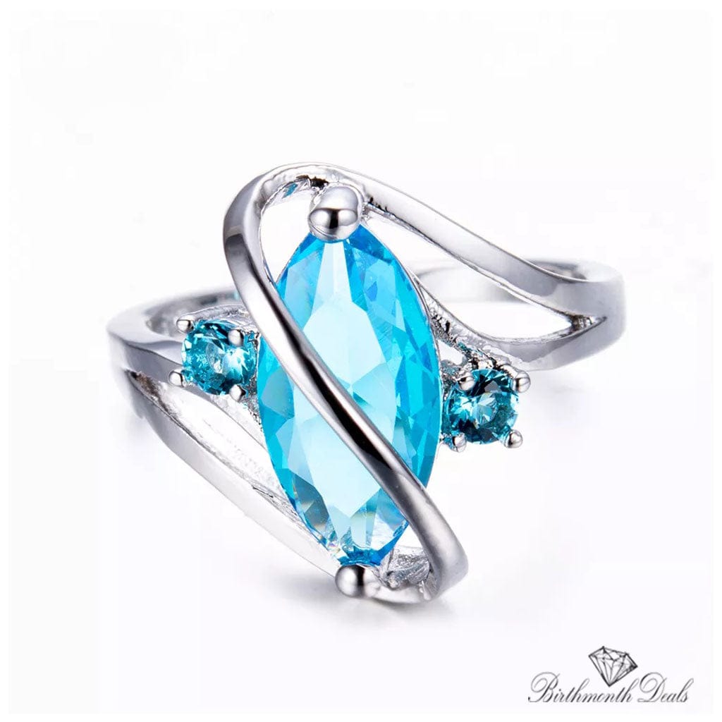 December Zircon Birthstone Ring - Birthmonth Deals