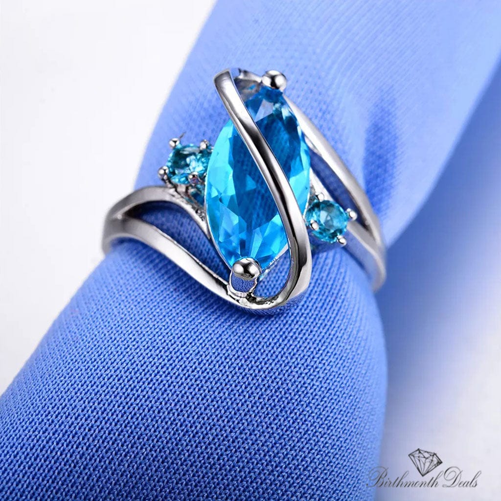 December Zircon Birthstone Ring - Birthmonth Deals