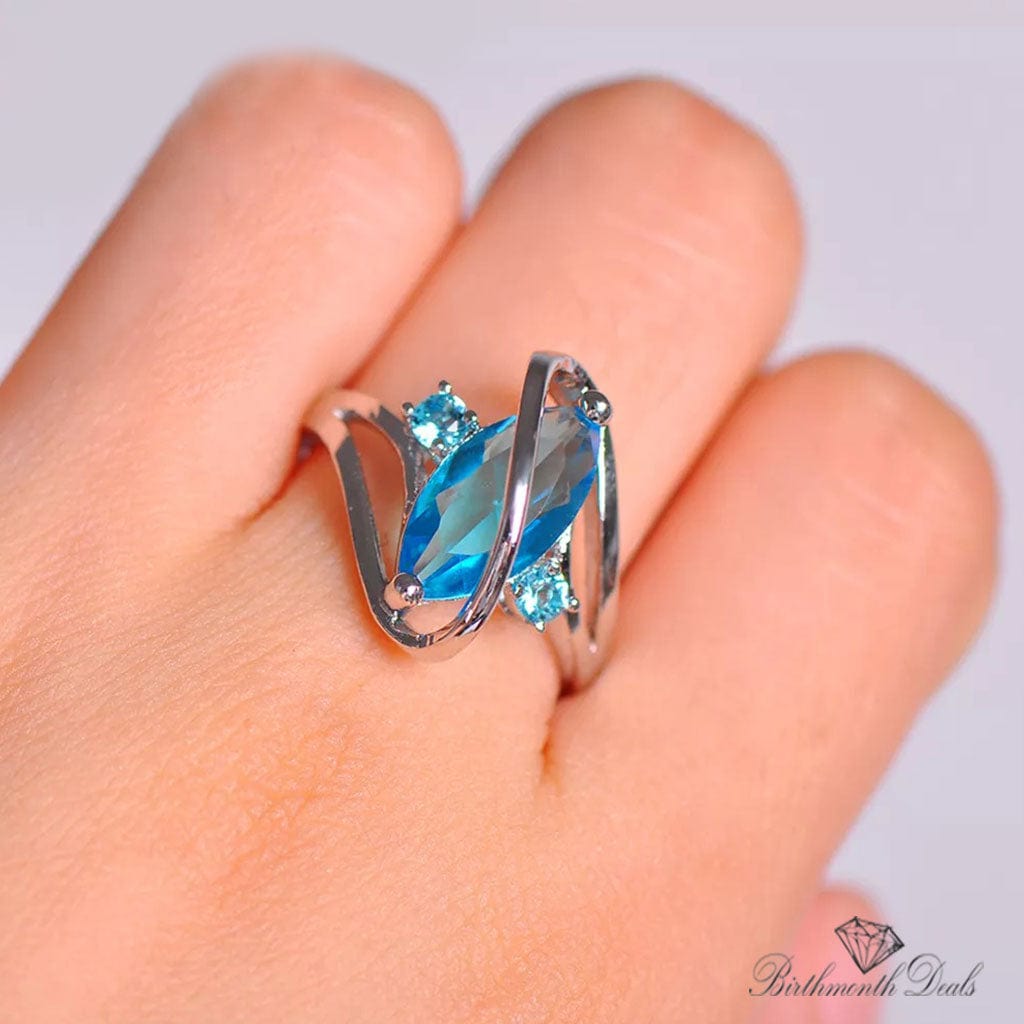 December Zircon Birthstone Ring - Birthmonth Deals