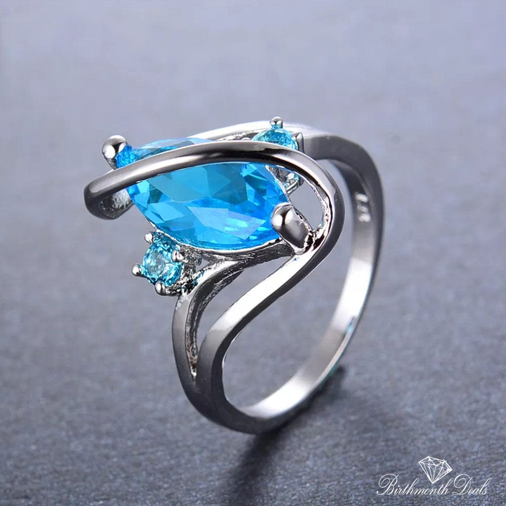 December Zircon Birthstone Ring - Birthmonth Deals