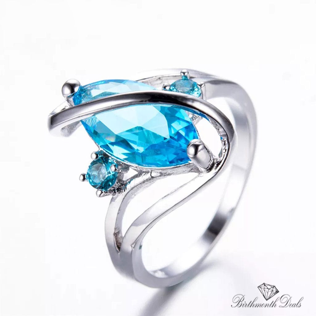 December Zircon Birthstone Ring - Birthmonth Deals