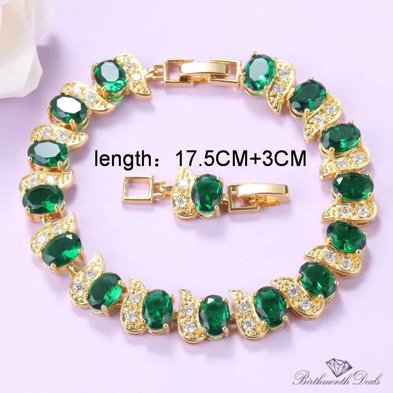 May Emerald Birthstone Jewelry Set - Birthmonth Deals