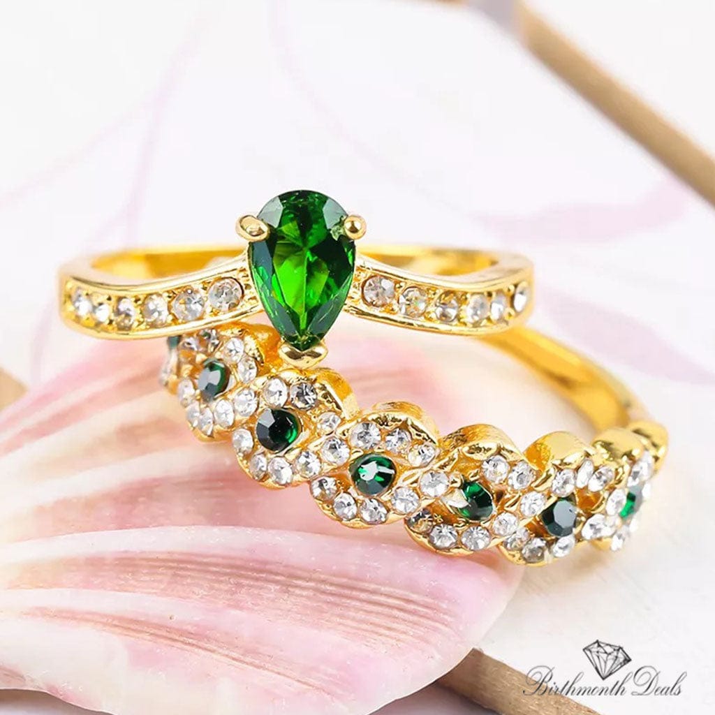 May Emerald Birthstone Ring - Birthmonth Deals