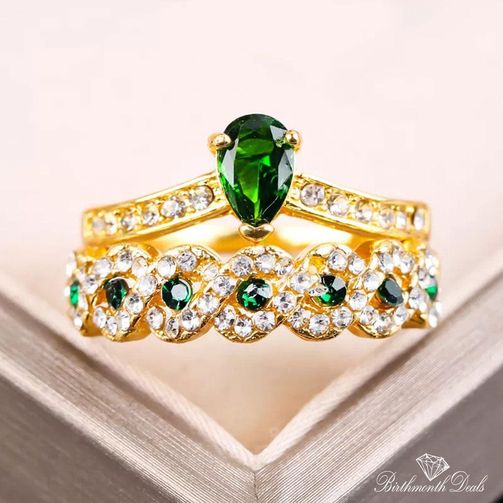 May Emerald Birthstone Ring - Birthmonth Deals