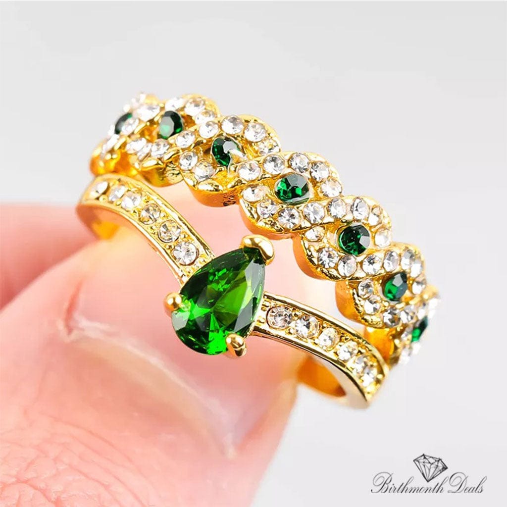 May Emerald Birthstone Ring - Birthmonth Deals