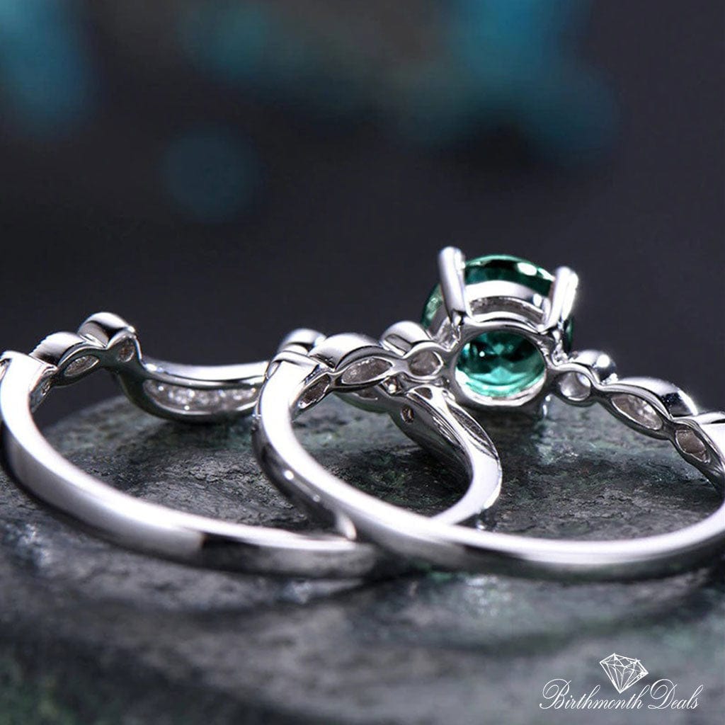 May Emerald Birthstone Stacking Ring - Birthmonth Deals