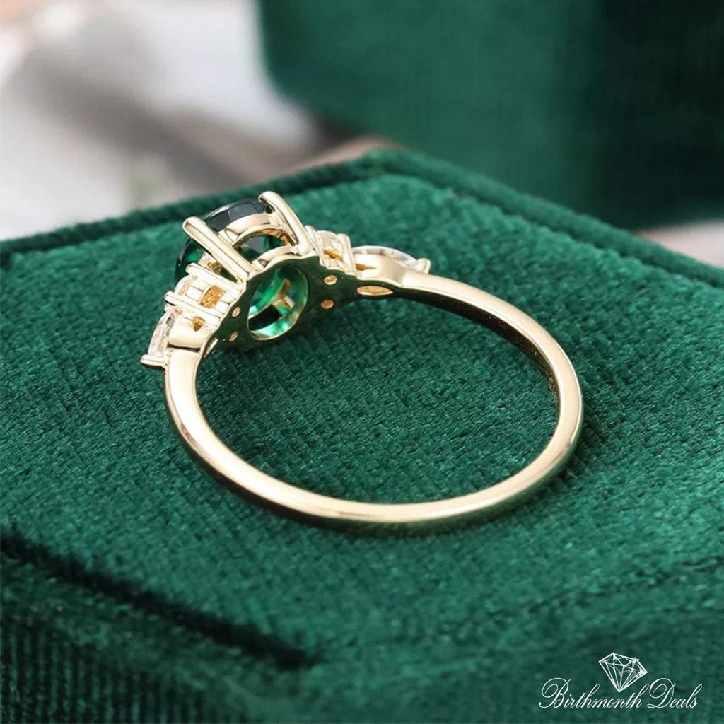 May Emerald Birthstone Stacking Ring - Birthmonth Deals