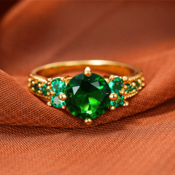 May Emerald Birthstone Ring - Birthmonth Deals