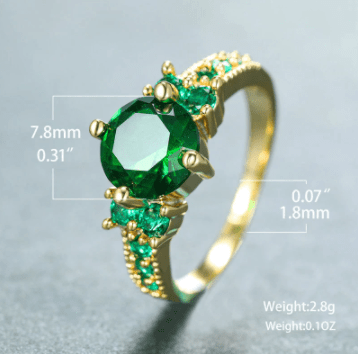 May Emerald Birthstone Ring - Birthmonth Deals