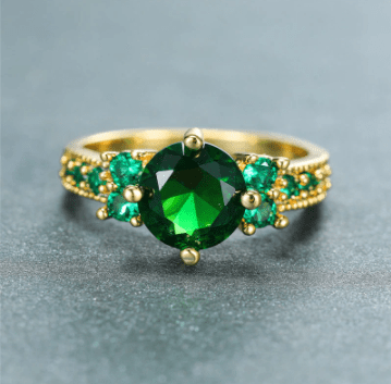 May Emerald Birthstone Ring - Birthmonth Deals