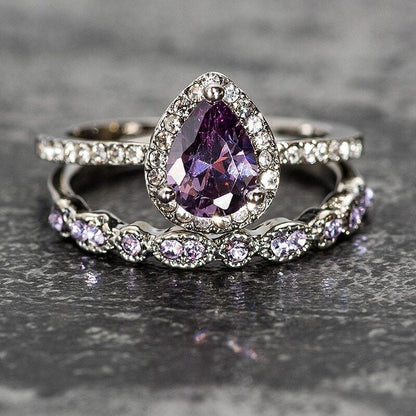 February Amethyst Stacking Birthstone Ring - Birthmonth Deals