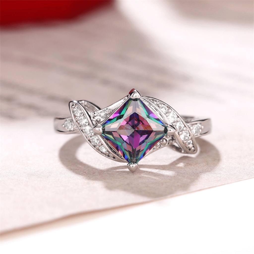 June Alexandrite Birthstone Ring - Birthmonth Deals