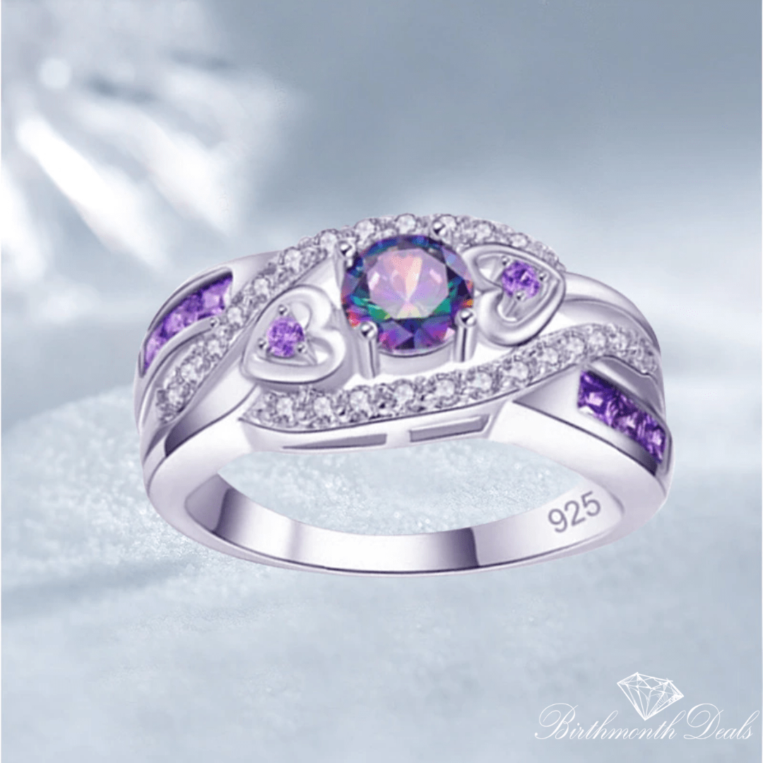 June Alexandrite Birthstone Ring - Birthmonth Deals