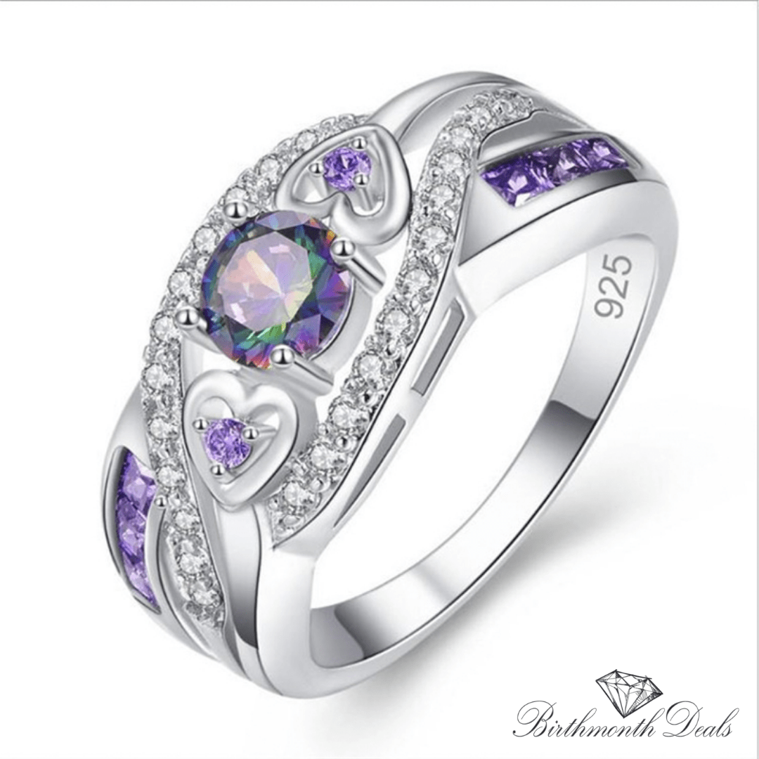 June Alexandrite Birthstone Ring - Birthmonth Deals