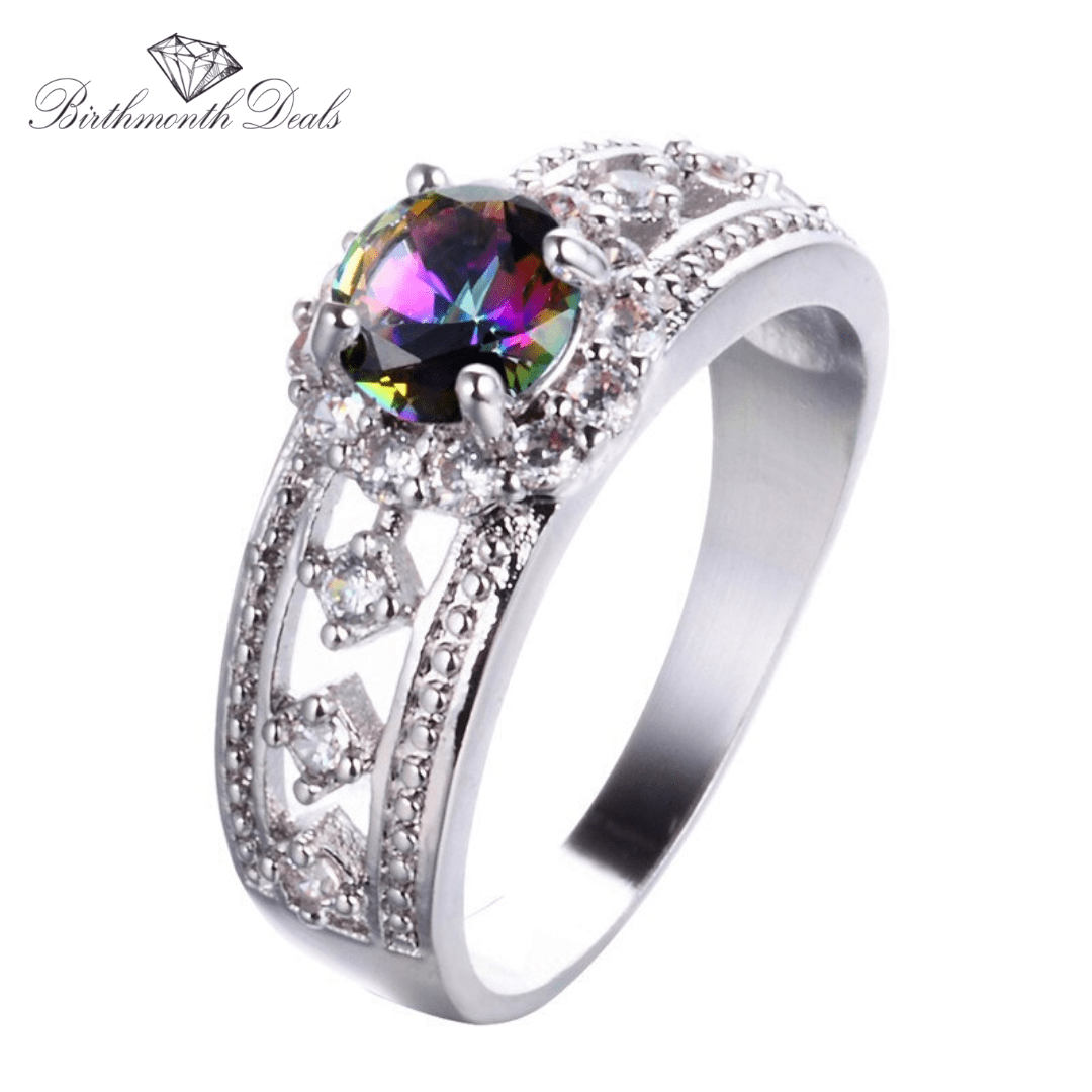 June Alexandrite Birthstone Ring - Birthmonth Deals