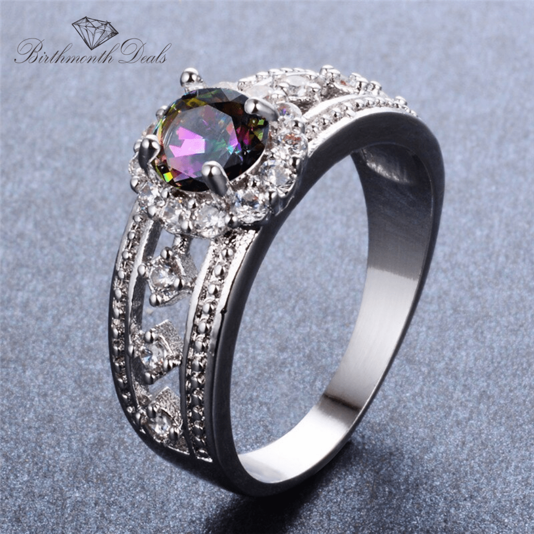 June Alexandrite Birthstone Ring - Birthmonth Deals