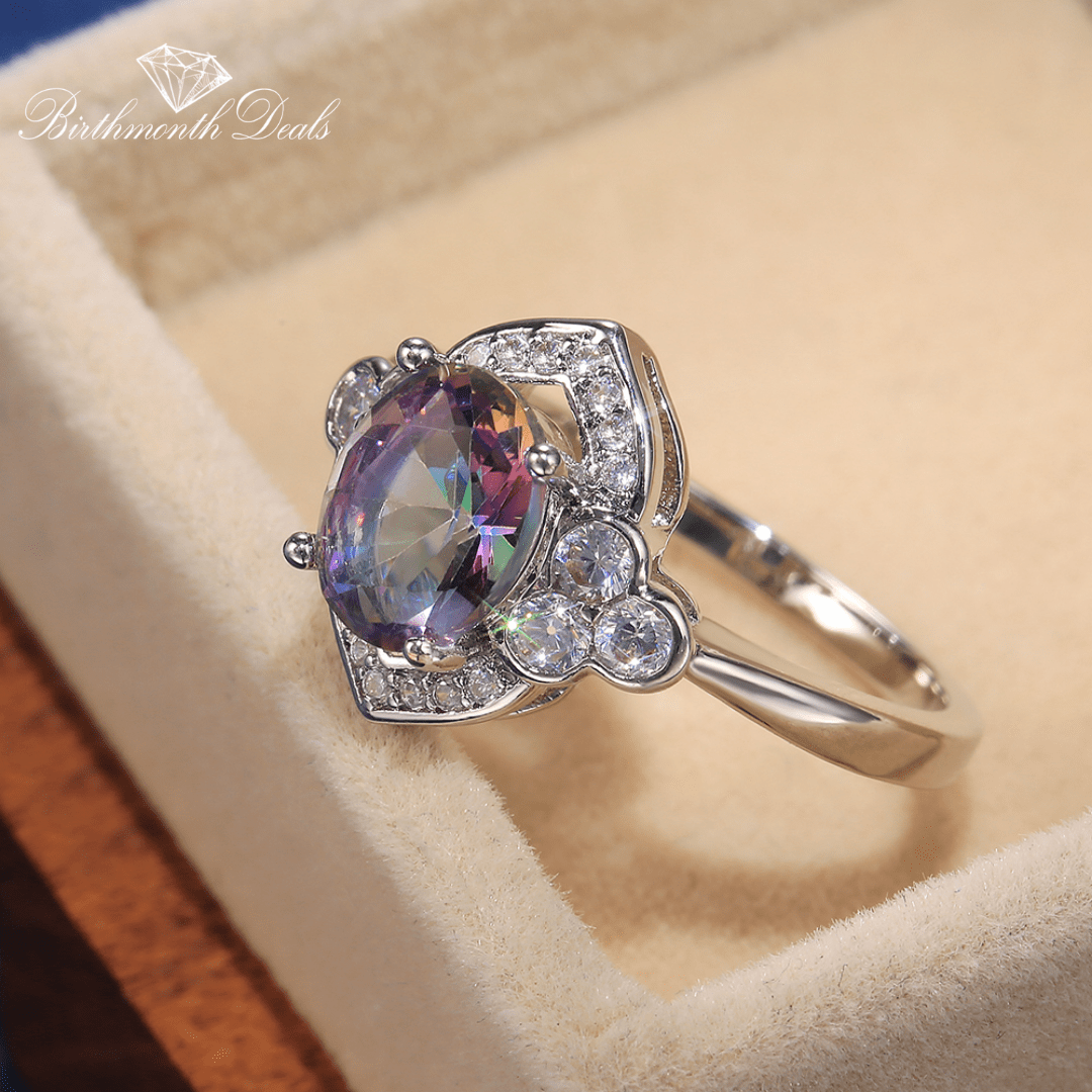 June Alexandrite Birthstone Ring - Birthmonth Deals