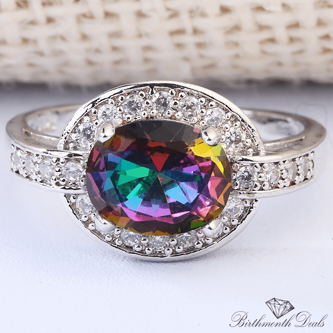 June Alexandrite Birthstone Ring - Birthmonth Deals