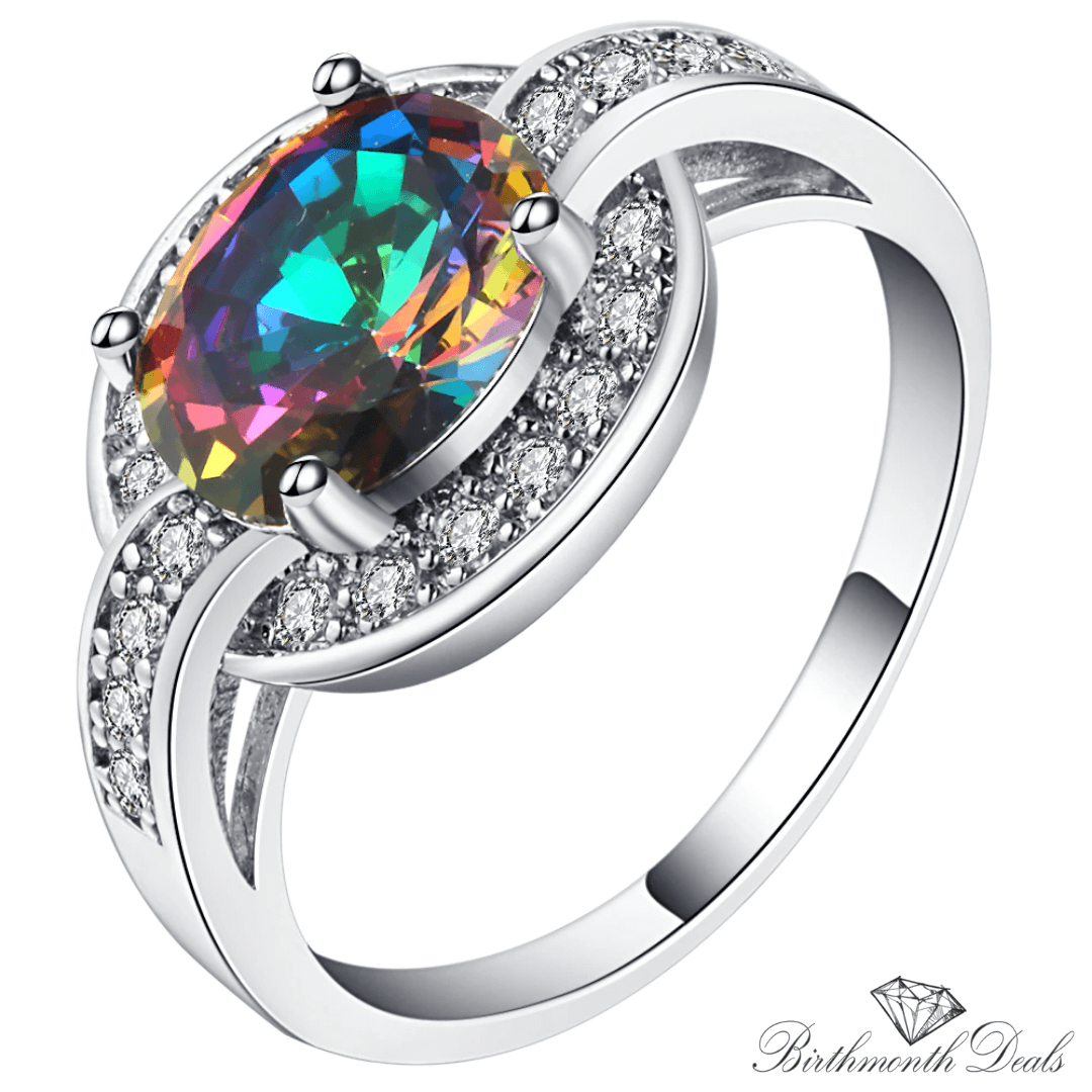 June Alexandrite Birthstone Ring - Birthmonth Deals