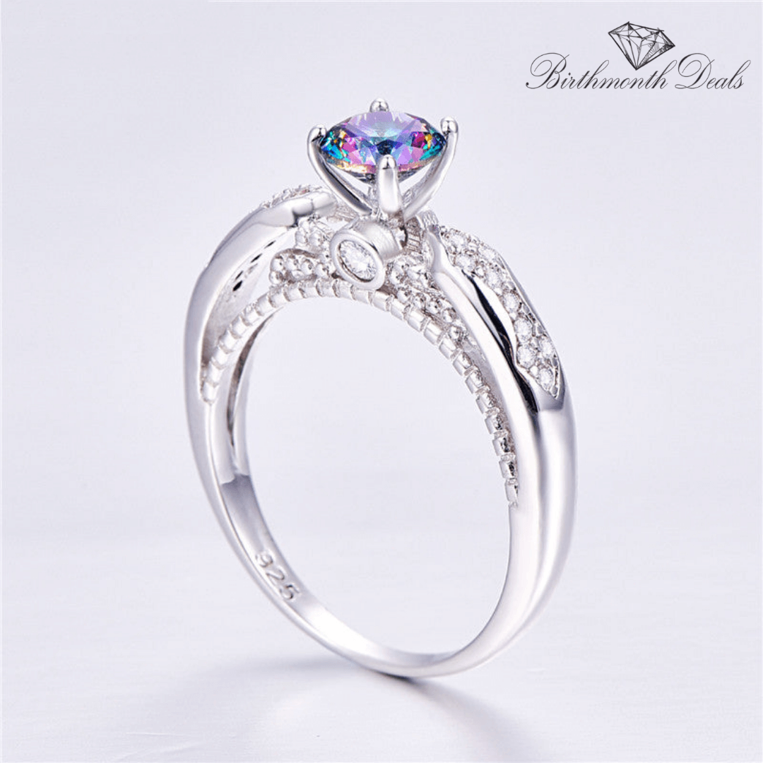 June Alexandrite Birthstone Ring - Birthmonth Deals