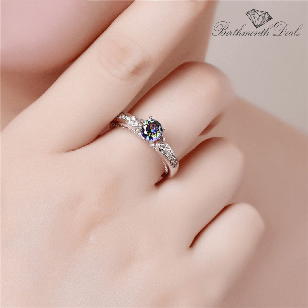 June Alexandrite Birthstone Ring - Birthmonth Deals