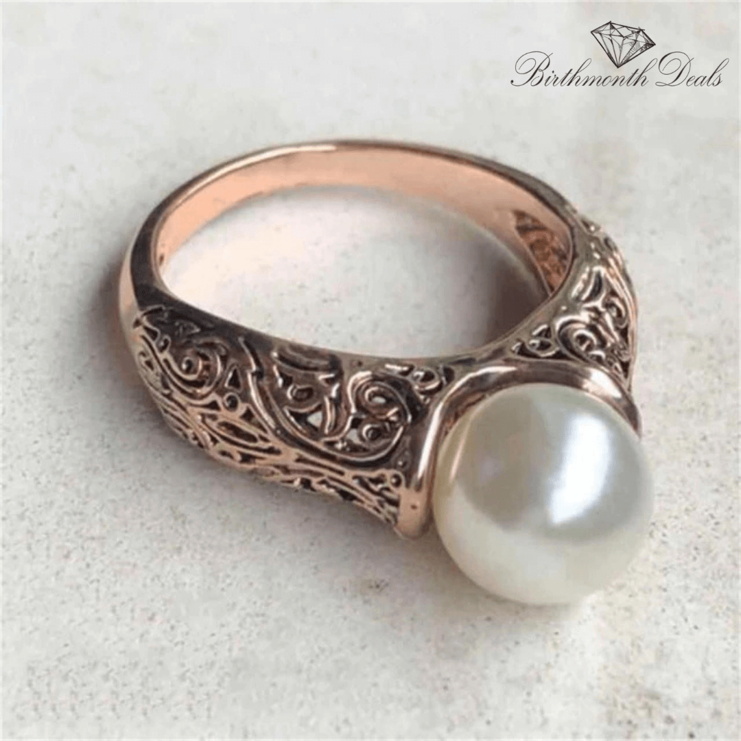 June Pearl Birthstone Ring - Birthmonth Deals