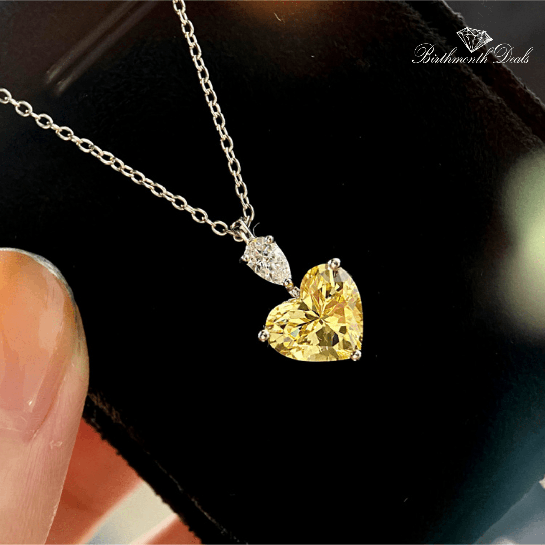 November Citrine Necklace - Birthmonth Deals