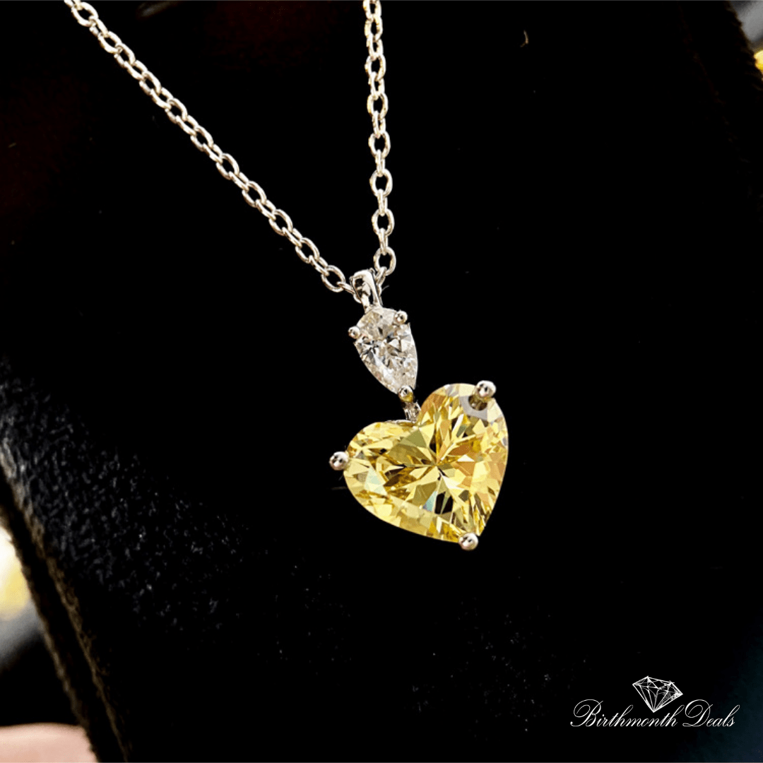 November Citrine Necklace - Birthmonth Deals