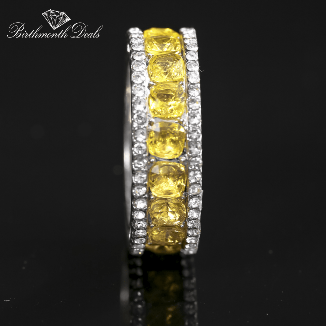 November Citrine Birthstone Ring - Birthmonth Deals