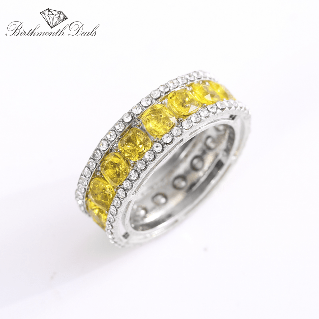 November Citrine Birthstone Ring - Birthmonth Deals