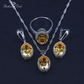 November Citrine Birthstone Jewelry Set - Birthmonth Deals