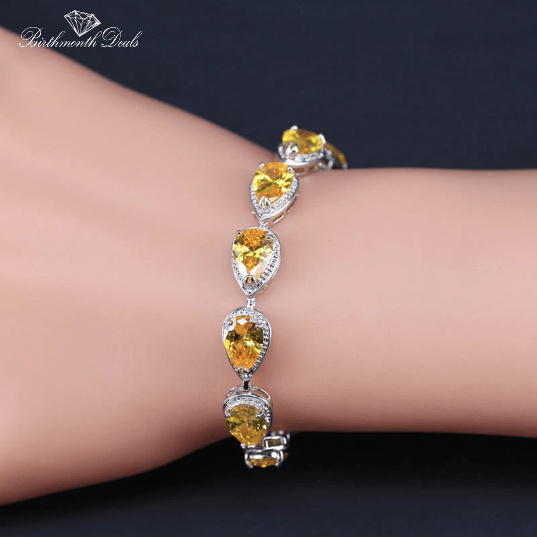 November Citrine Birthstone Jewelry Set - Birthmonth Deals