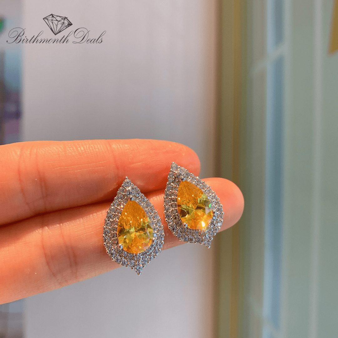 November Citrine Birthstone Jewelry Set - Birthmonth Deals