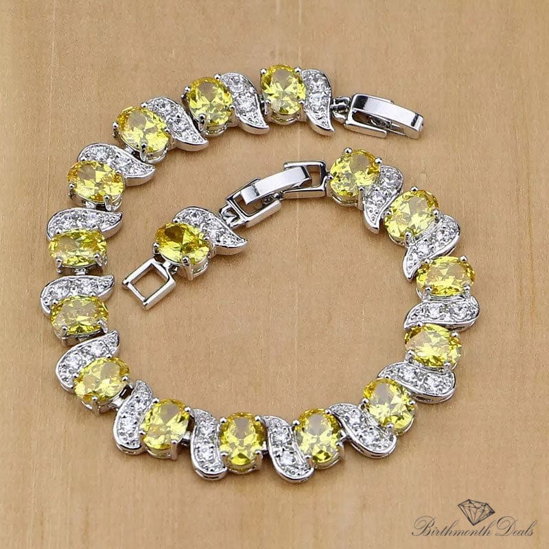 November Citrine Birthstone Jewelry Set - Birthmonth Deals